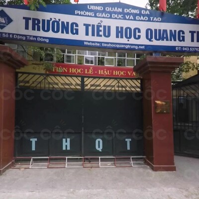 Quang Trung - Tiểu học công lập quận Đống Đa - Hà Nội (Ảnh: Cốc Cốc)